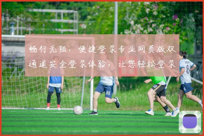 畅行无阻，便捷登录专业网页版双通道安全登录体验，让您轻松登录，畅享无忧